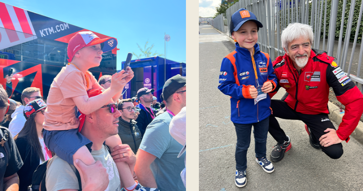 Un week-end de r&ecirc;ve au MotoGP pour 6 petits princes