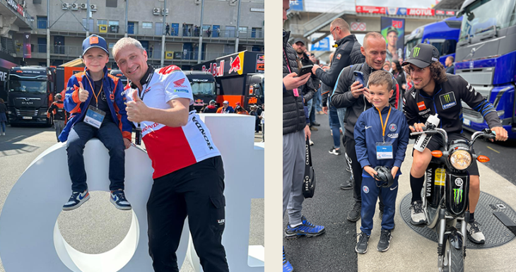 Un week-end de r&ecirc;ve au MotoGP pour 6 petits princes