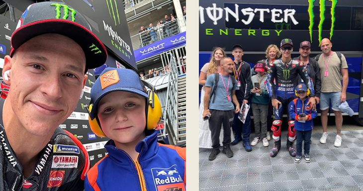 Un week-end de r&ecirc;ve au MotoGP pour 6 petits princes
