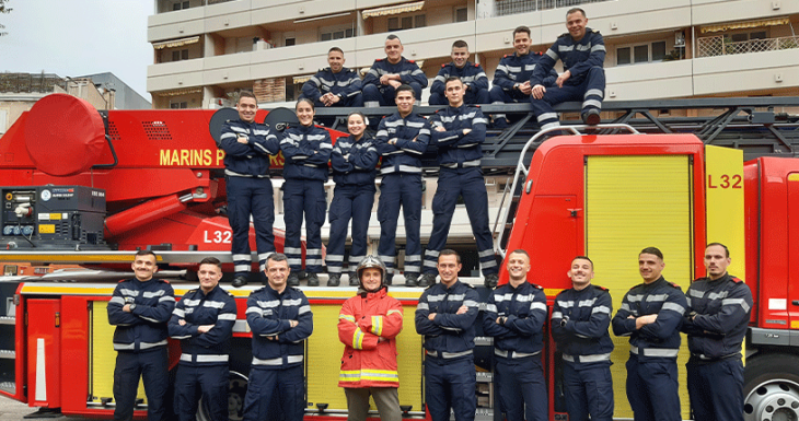 Kenzo r&ecirc;ve avec les marins pompiers de Marseille 