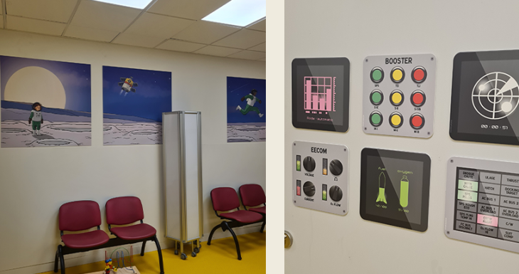 Une d&eacute;coration spatiale pour apaiser les enfants &agrave; l&rsquo;h&ocirc;pital