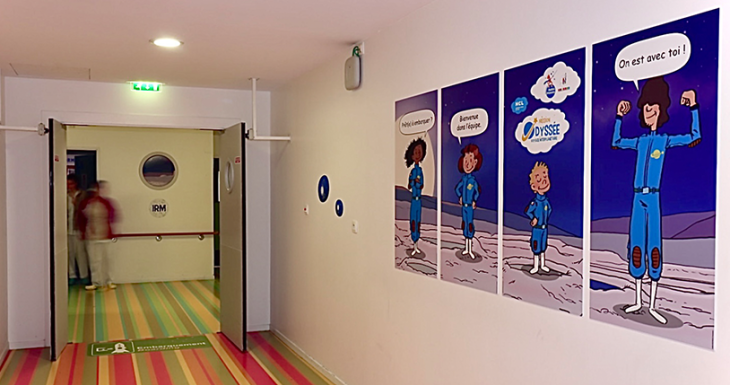 Une d&eacute;coration spatiale pour apaiser les enfants &agrave; l&rsquo;h&ocirc;pital