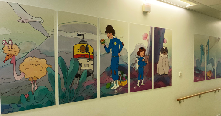 Une d&eacute;coration spatiale pour apaiser les enfants &agrave; l&rsquo;h&ocirc;pital