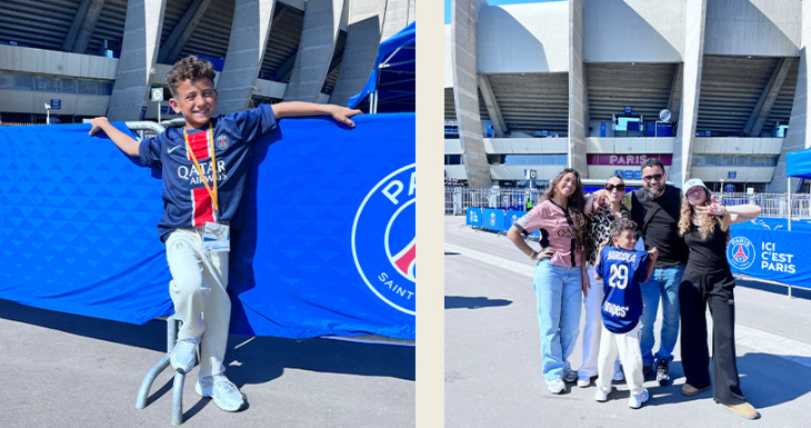 H&eacute;di r&eacute;alise son r&ecirc;ve au Parc des Princes