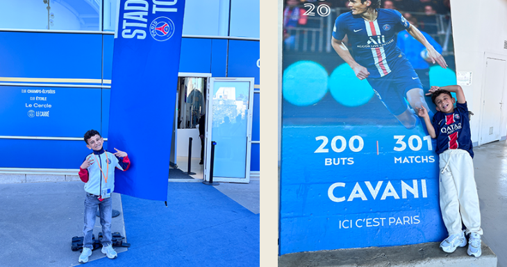 H&eacute;di r&eacute;alise son r&ecirc;ve au Parc des Princes