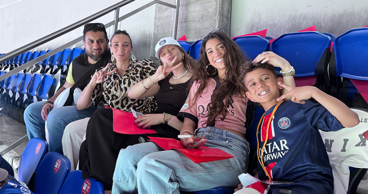 H&eacute;di r&eacute;alise son r&ecirc;ve au Parc des Princes