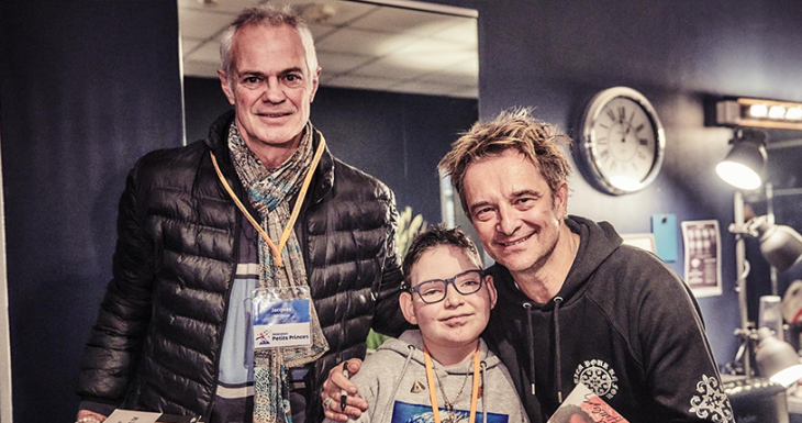 Une soir&eacute;e magique pour Thomas avec David Hallyday
