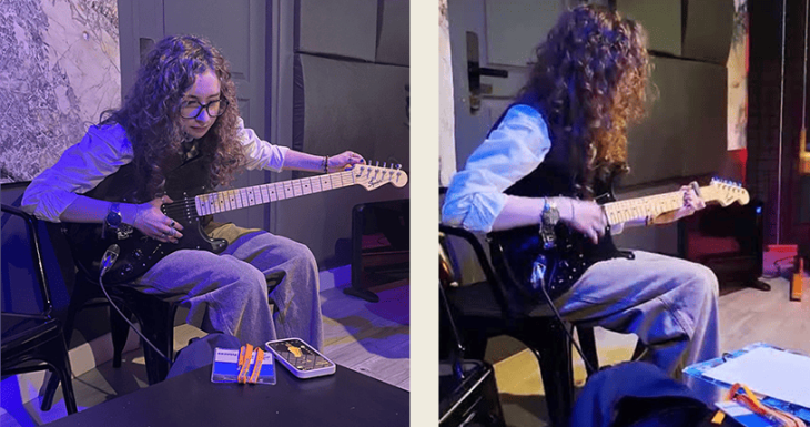 Elsa r&eacute;alise son r&ecirc;ve : enregistrer ses chansons aux c&ocirc;t&eacute;s de Marine Neven