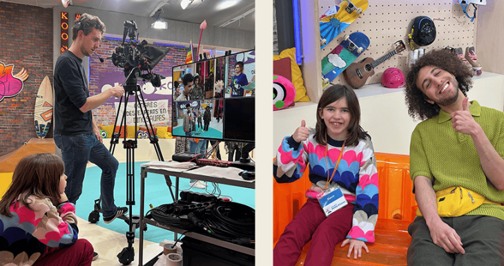 Elanor sur le plateau de l&rsquo;&eacute;mission Okoo Koo