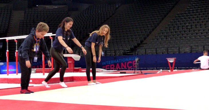 Cl&eacute;ment aux Internationaux de France de gymnastique
