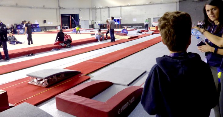 Cl&eacute;ment aux Internationaux de France de gymnastique
