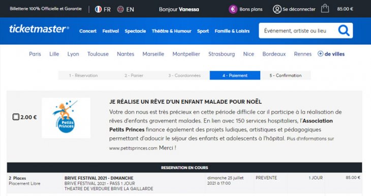 Common Cents et Ticketmaster, solidaires de l&rsquo;Association Petits Princes