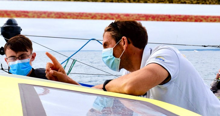 Sortie en mer avec Charlie Dalin
