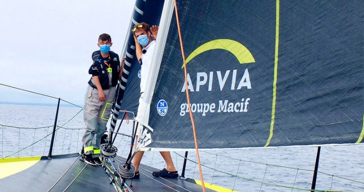 Sortie en mer avec Charlie Dalin