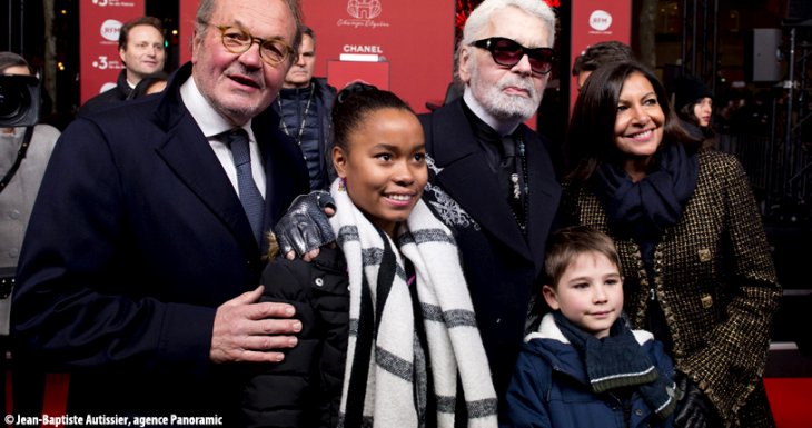 Illumination des Champs-&Eacute;lys&eacute;es avec Karl Lagerfeld