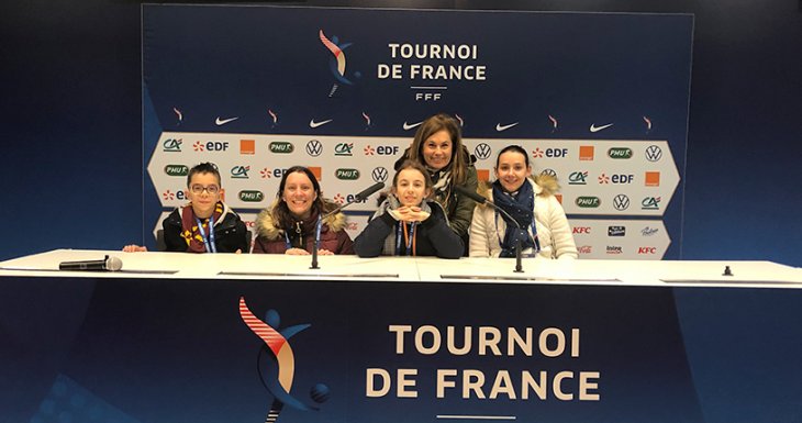Laura au match France - Br&eacute;sil