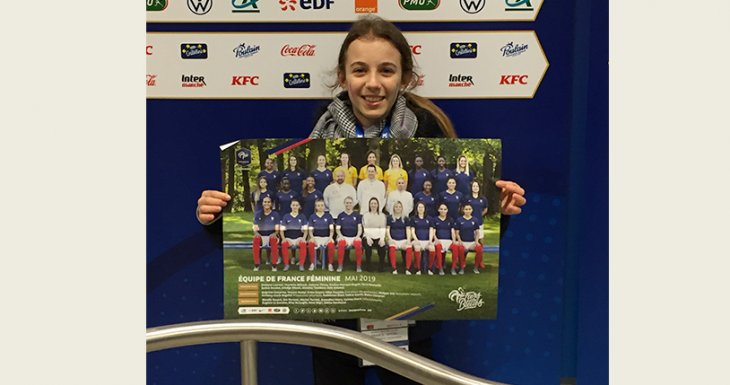 Laura au match France - Br&eacute;sil