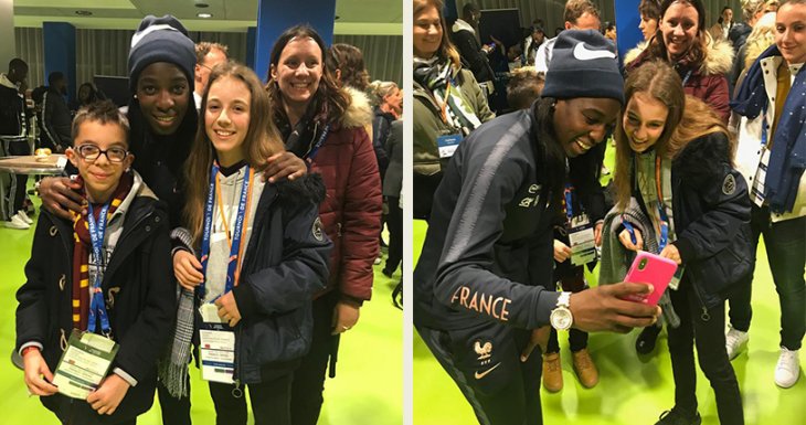 Laura au match France - Br&eacute;sil
