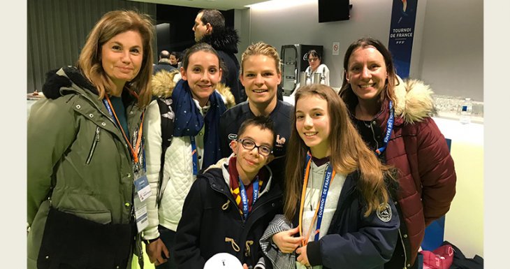 Laura au match France - Br&eacute;sil