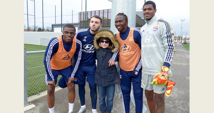 Entra&icirc;nement de l&#039;Olympique Lyonnais