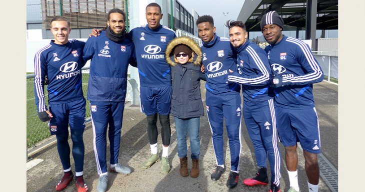 Entra&icirc;nement de l&#039;Olympique Lyonnais