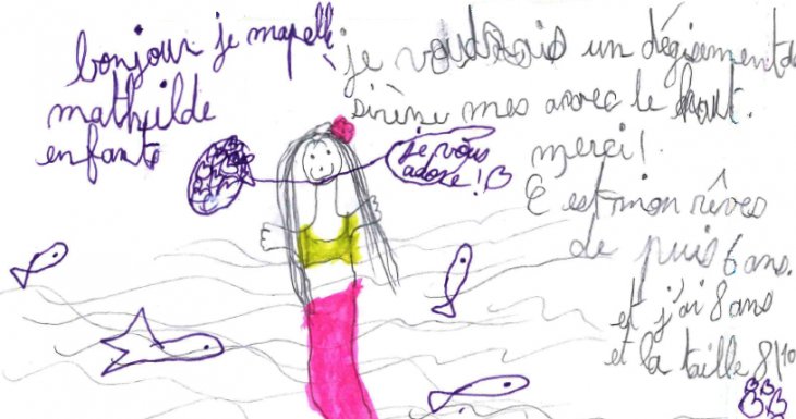 Une petite princesse devenue petite sir&egrave;ne
