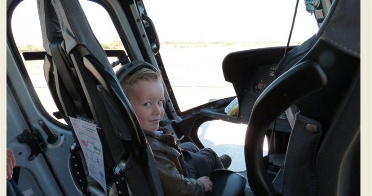 Arthur, 4 ans, a vol&eacute; en h&eacute;licopt&egrave;re