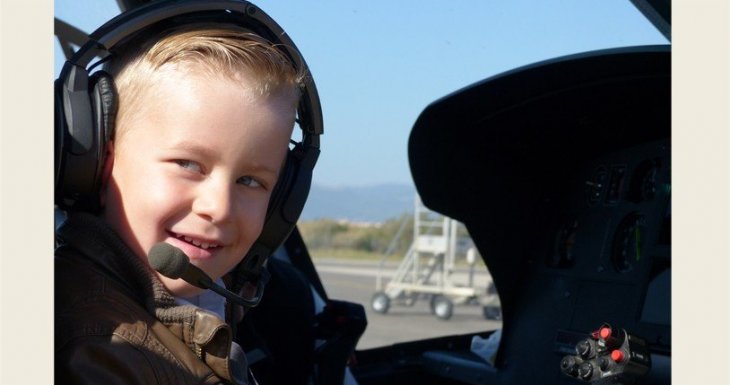 Arthur, 4 ans, a vol&eacute; en h&eacute;licopt&egrave;re