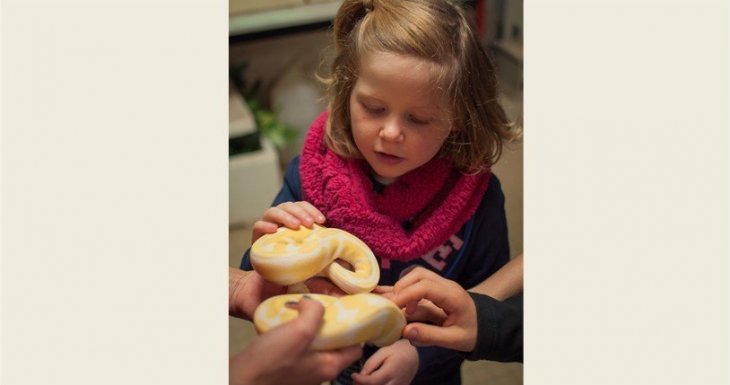 Elsa, 6 ans, a approch&eacute; les animaux sauvages