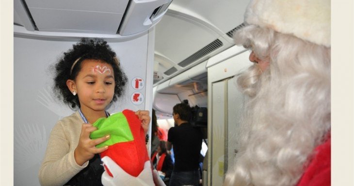 50 enfants et leur famille s&rsquo;envolent &agrave; la recherche du p&egrave;re No&euml;l !