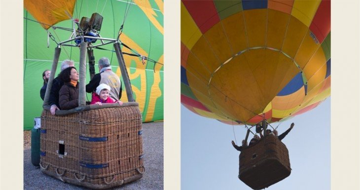Vol en montgolfi&egrave;re et vie de ch&acirc;teau !