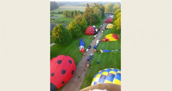 Vol en montgolfi&egrave;re et vie de ch&acirc;teau !