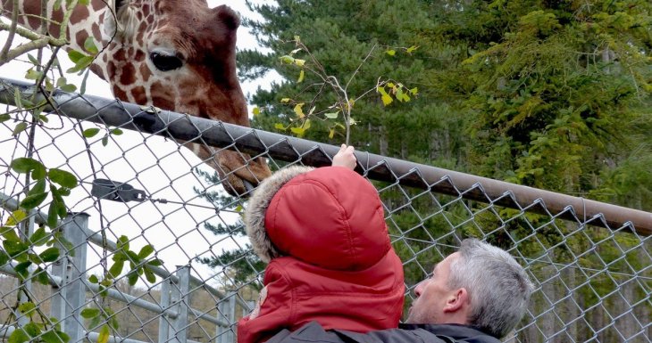 Visite VIP pour deux petits princes au parc zoologique de Thoiry