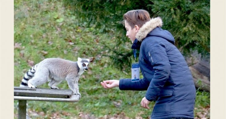 Visite VIP pour deux petits princes au parc zoologique de Thoiry