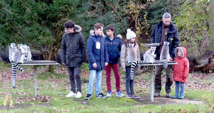 Visite VIP pour deux petits princes au parc zoologique de Thoiry