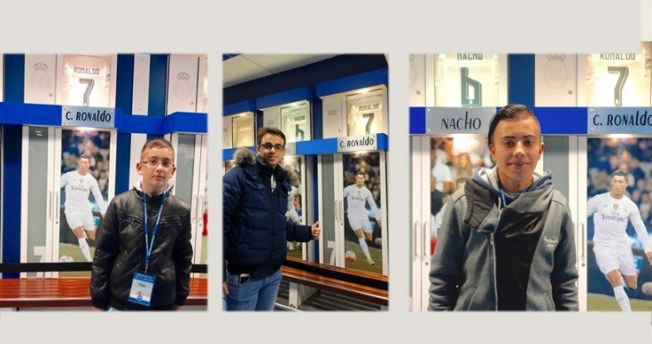 3 supporters au stade !